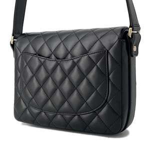 Chanel Black Matelasse Leather Cocomark Ruffle Bag Shoulder